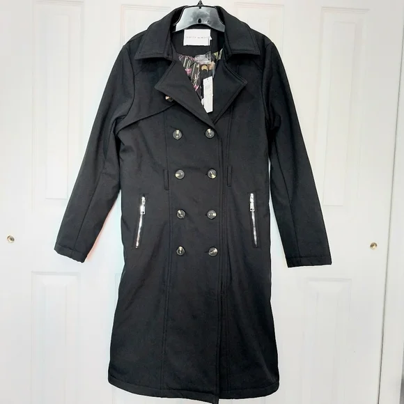 Rebecca Minkoff Water Repellent Trench Coat, NWT, Size M - Picture 2 of 8